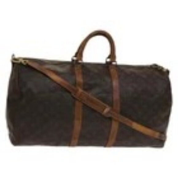 LOUIS VUITTON Monogram Keepall Bandouliere 55 Boston Bag M41414 LV Auth 138588 - Picture 1 of 16